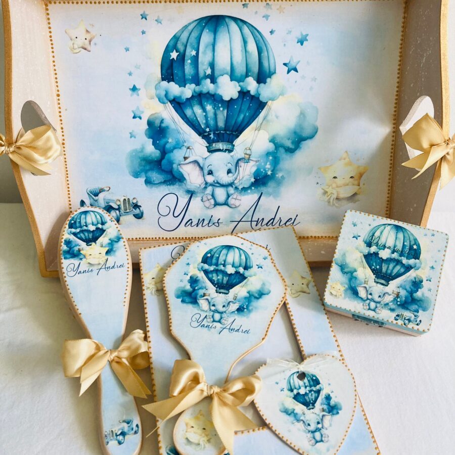 Set Prima Aniversare "Balon cu aer cald"