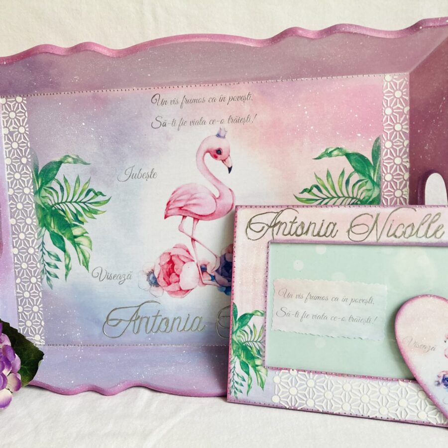 Set Prima Aniversare ”Flamingo”