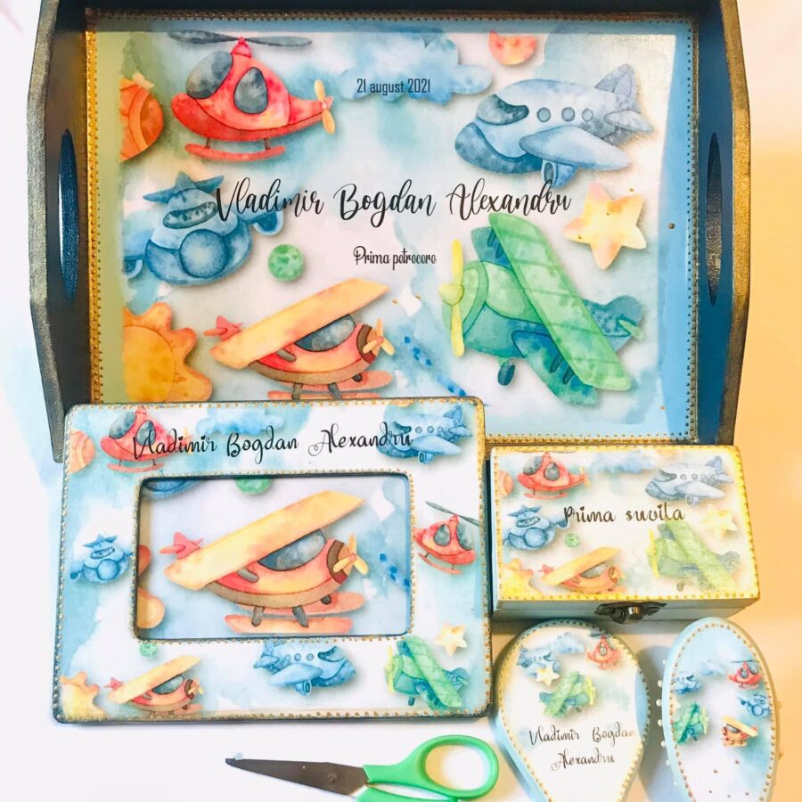 Set Prima Aniversare ”Avioane”