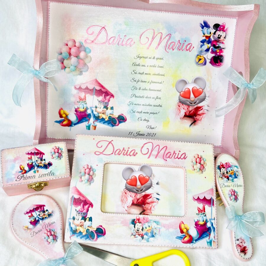 Set Prima Aniversare "Minnie si Daisy"
