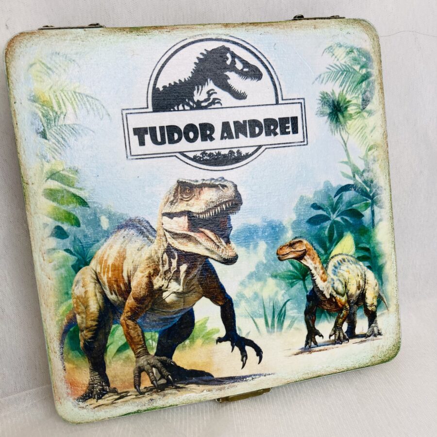 Cutie dințișori de lapte ”Dinozauri”