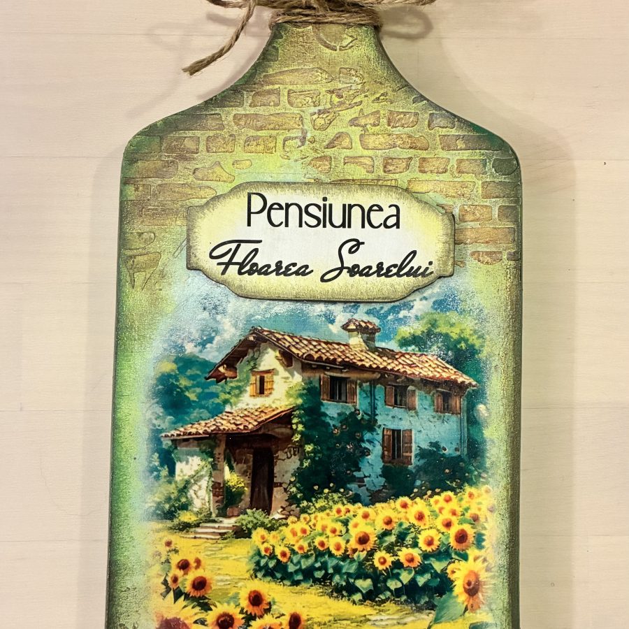 Cuier tocător ”Floarea soarelui” personalizat